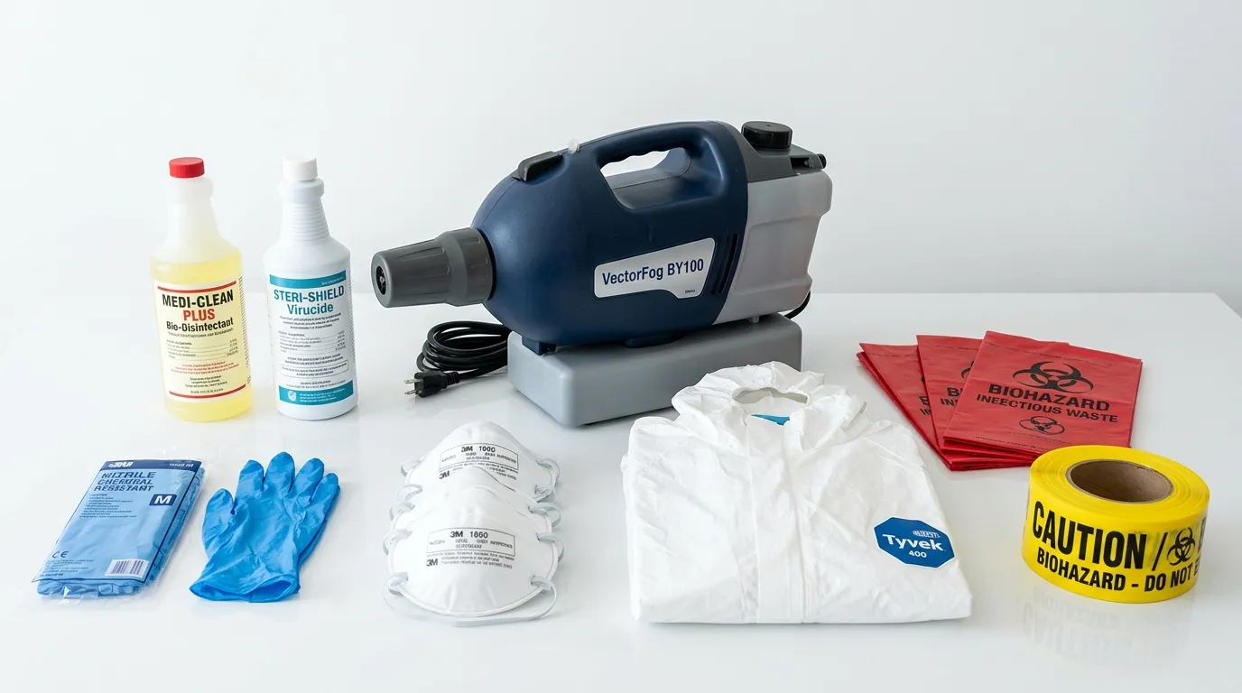 Professional biohazard remediation crew working in Fern Creek