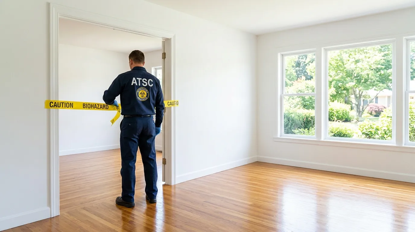 Certified biohazard cleanup crew performing Trauma Scene Cleanup in Fern Creek